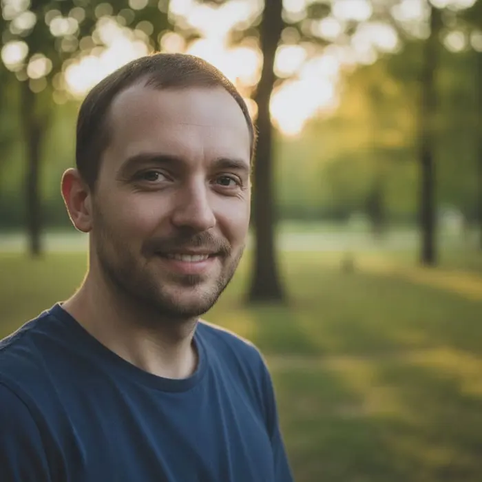Dating Profile pack example: a warm, natural portrait.